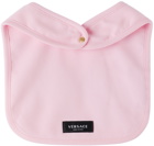 Versace Baby Pink 'Donatella' Bodysuit & Bib Set