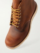 Red Wing Shoes - 9111 Distressed Leather Lace-Up Boots - Brown