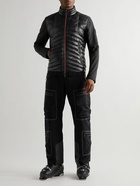 Bogner - Kirian Logo-Embossed Shell-Panelled Quilted Down Stretch-Jersey Ski Jacket - Black