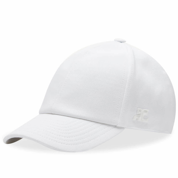 Photo: Courreges Women's Classic Baseball Cap in Heritage White