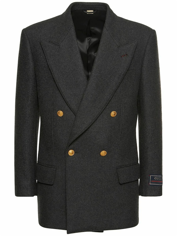 Photo: GUCCI - Double Breasted Wool Blend Jacket