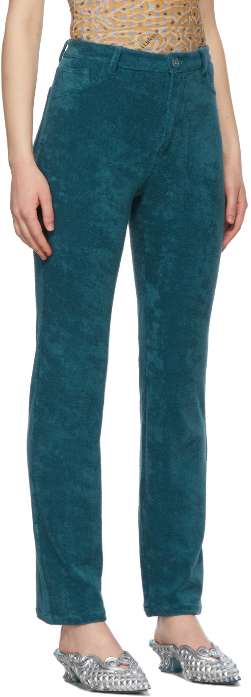 Maisie Wilen SSENSE Exclusive Green Mokumentary Trousers