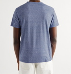 OFFICINE GÉNÉRALE - Slub Cotton and Silk-Blend Jersey T-Shirt - Blue