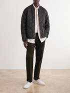 Mr P. - Slim-Fit Straight-Leg Cotton-Corduroy Trousers - Green