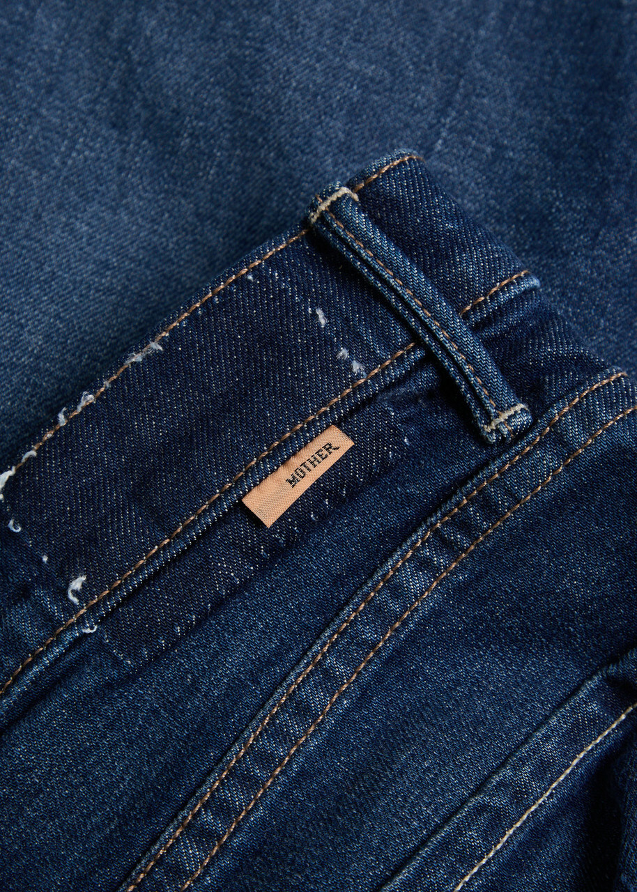 Mother The Full-pipe Skimp Barrel-leg Jeans Blue