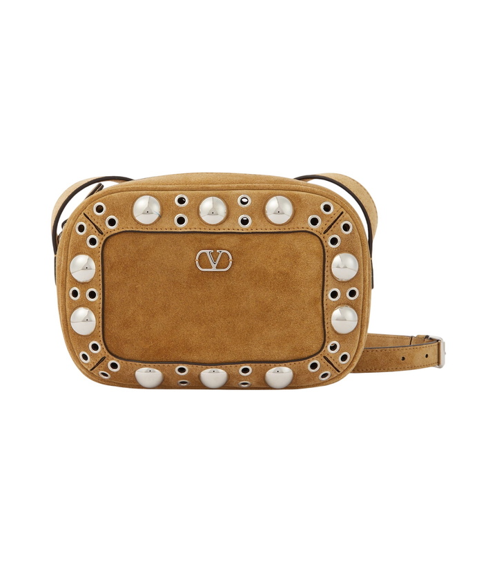 Photo: Valentino Garavani Nellcôte studded suede crossbody bag