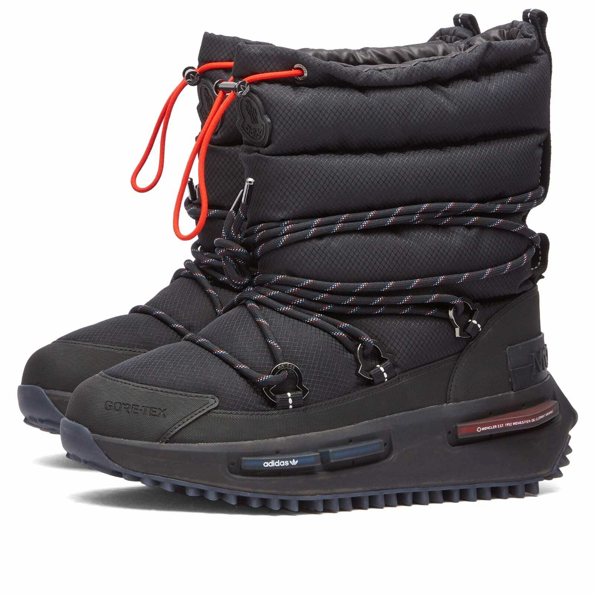 Photo: Moncler x adidas Originals NMD Mid Ankle Boot Sneakers in Black