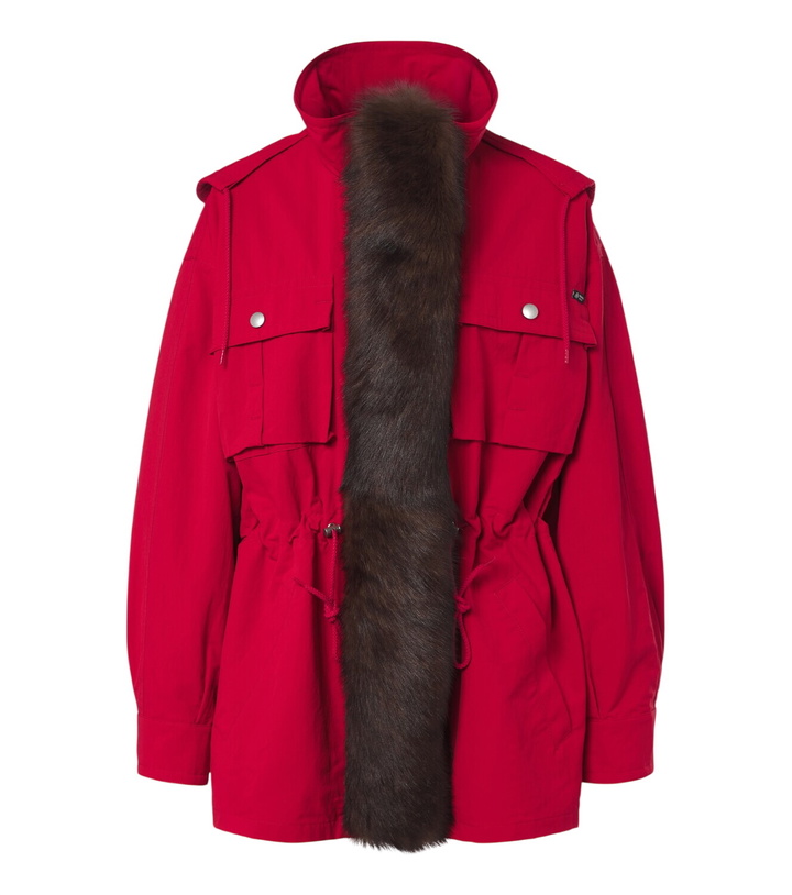 Photo: Prada Shearling-trimmed technical parka