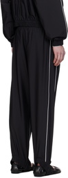 ALAINPAUL Black Fuseau Track Pants