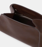 The Row Peggy leather clutch