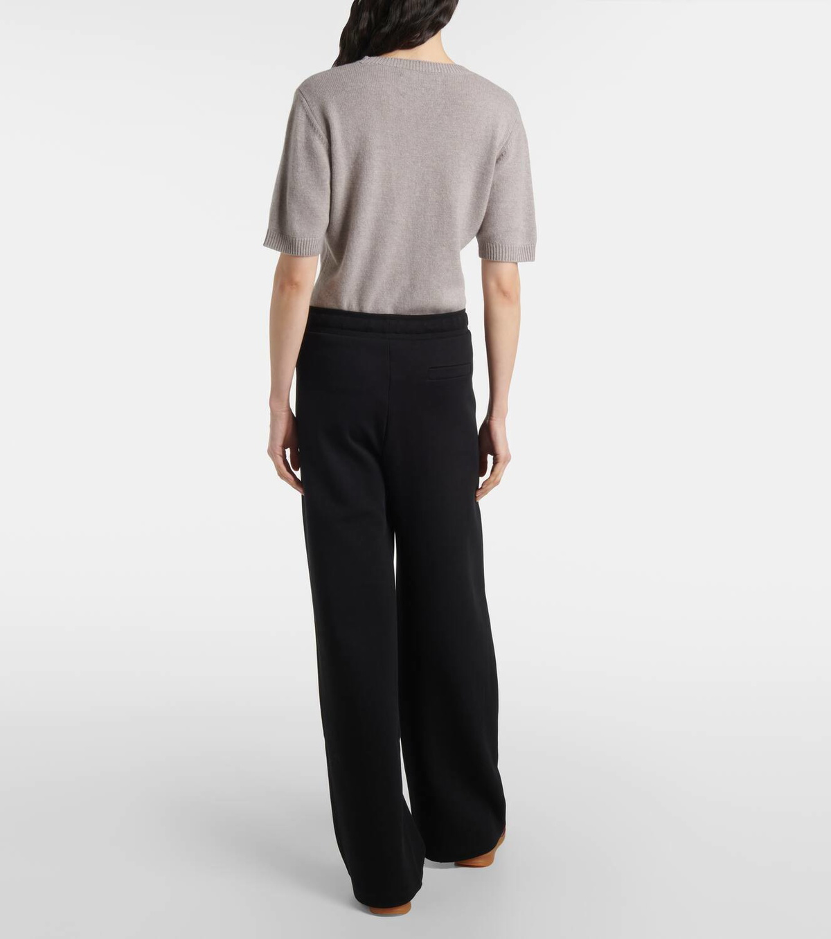 'S Max Mara Bali cotton-blend jersey wide-leg sweatpants
