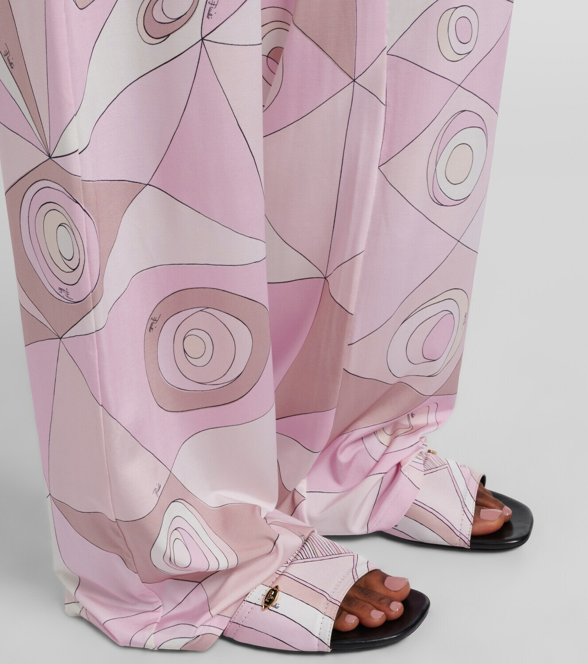 Pucci Occhi satin jersey straight pants