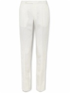 De Petrillo - Slim-Fit Pleated Linen Trousers - Unknown