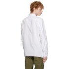 Helmut Lang White Poplin Laced Shirt