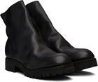 Guidi Black Side Zip Boots
