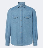 Eleventy Denim Western shirt
