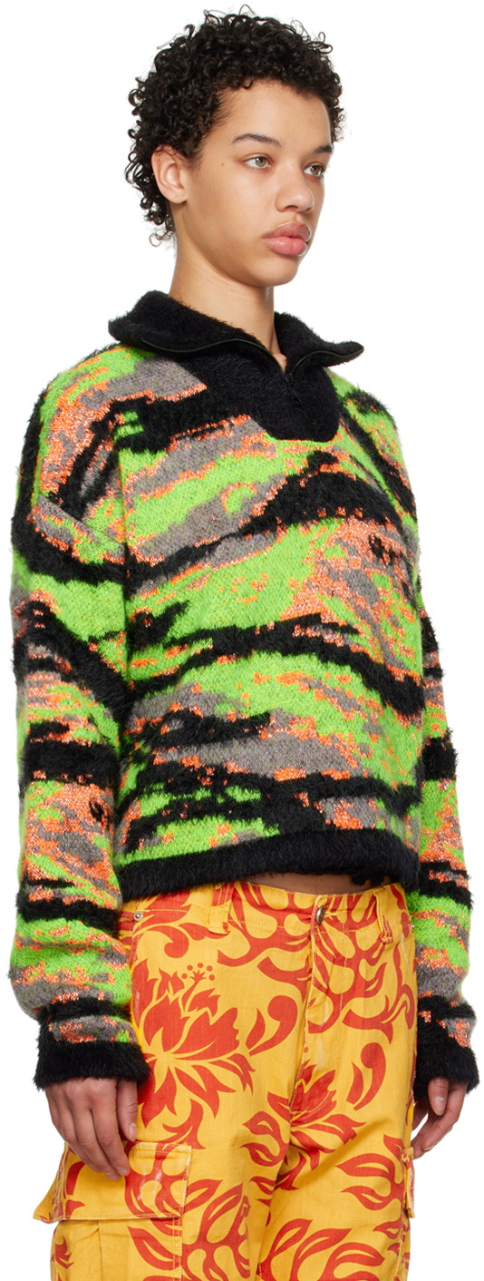 ERL Multicolor Tiger Turtleneck