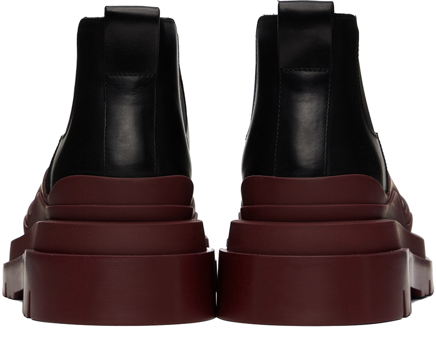 Bottega Veneta Black & Brown Tire Chelsea Boots — BLOGGER ARMOIRE