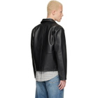 Sunflower Black Short Leather Jacket