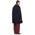 Maison Margiela Navy Nylon Coat