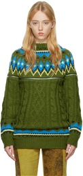 Andersson Bell Green Cape Nordic Hoodie