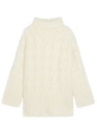 Joseph Fortin Cable-knit Brushed Mohair-blend Jumper Cream