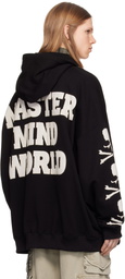 MASTERMIND WORLD Black Oversized Patch Zip-Up Hoodie
