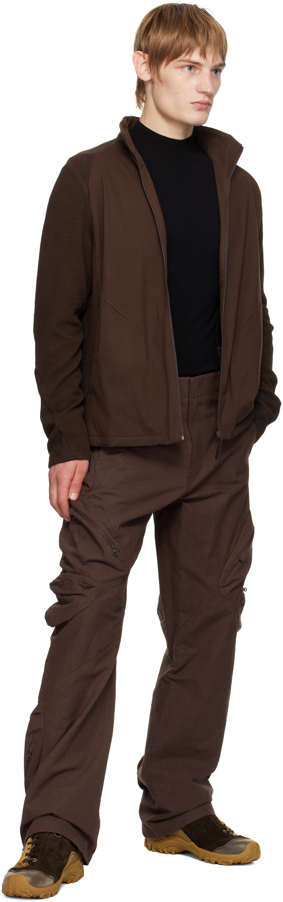 POST ARCHIVE FACTION (PAF) SSENSE Exclusive Brown 7.0 Right Sweatshirt