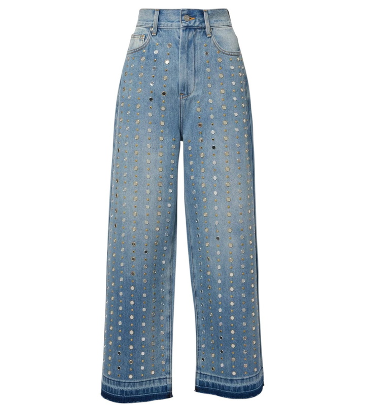 Photo: Xu Zhi Embellished wide-leg jeans