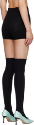 SHUSHU/TONG Black Knitted Shorts