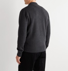 Mr P. - Double-Faced Cashmere Zip-Up Sweater - Gray