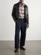 A.PRESSE - Cotton-Twill Trousers - Blue