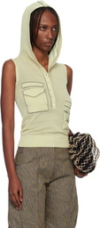 Kiko Kostadinov Green Kreiner Knit Rollneck Tank Top