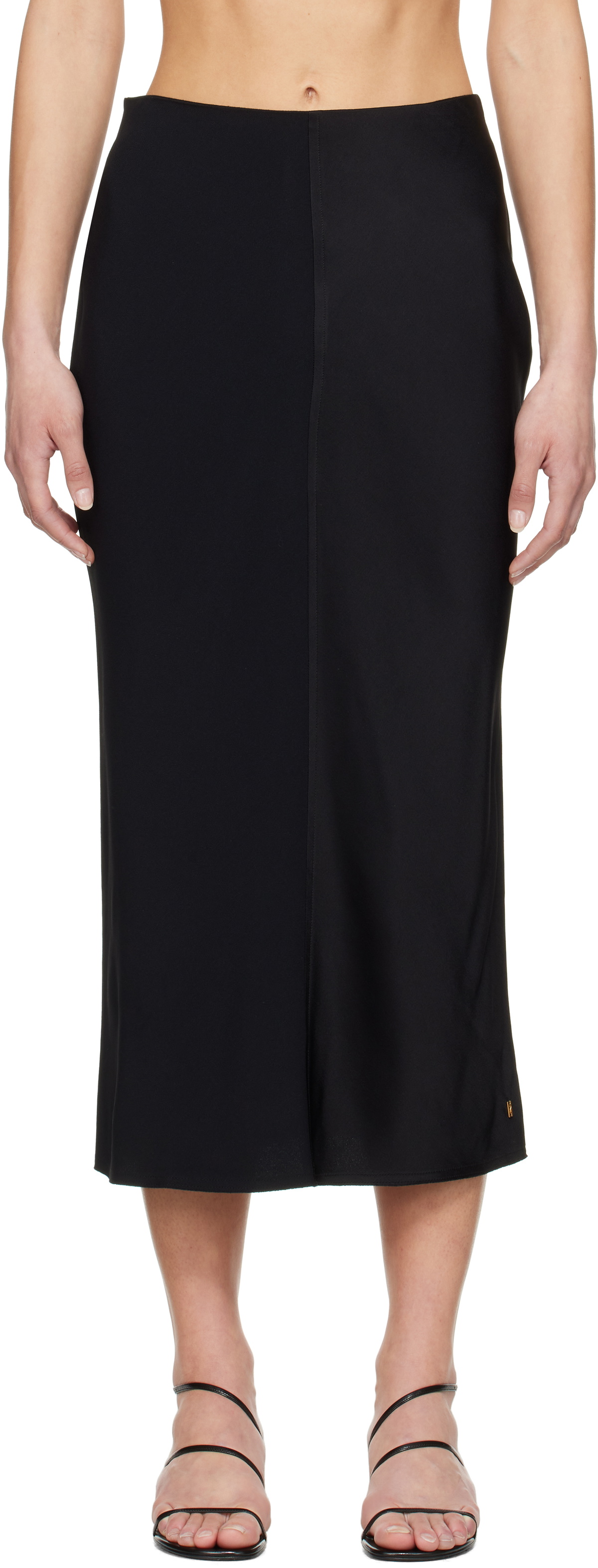 AMI PARIS Pleated Cotton Mini Skirt AMI