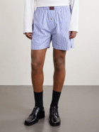 Willy Chavarria - Willy Woven Cotton Straight-Leg Boxer Shorts - Blue