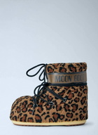 Moon Boot Icon Low Fleece Leopard Boots