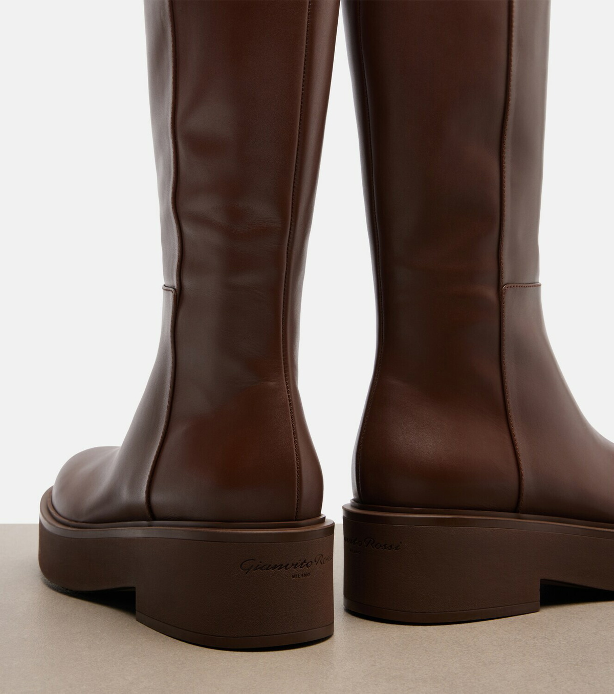 Gianvito Rossi Hiro leather knee-high boots