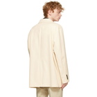 Solid Homme Off-White Twill Blazer