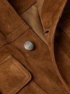Ralph Lauren Purple label - Suede Trucker Jacket - Brown