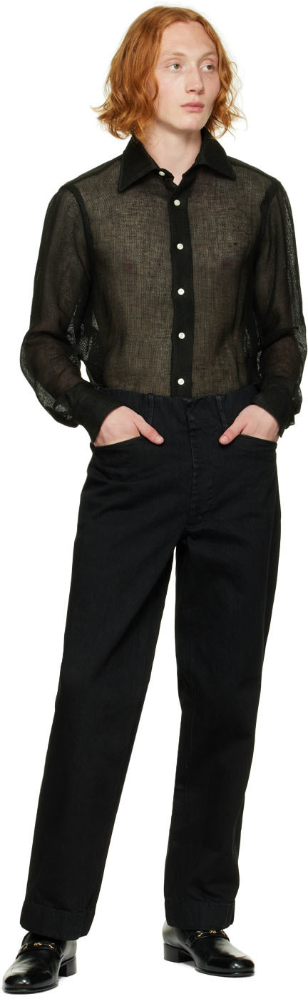 Factor's Black Mesh Shirt