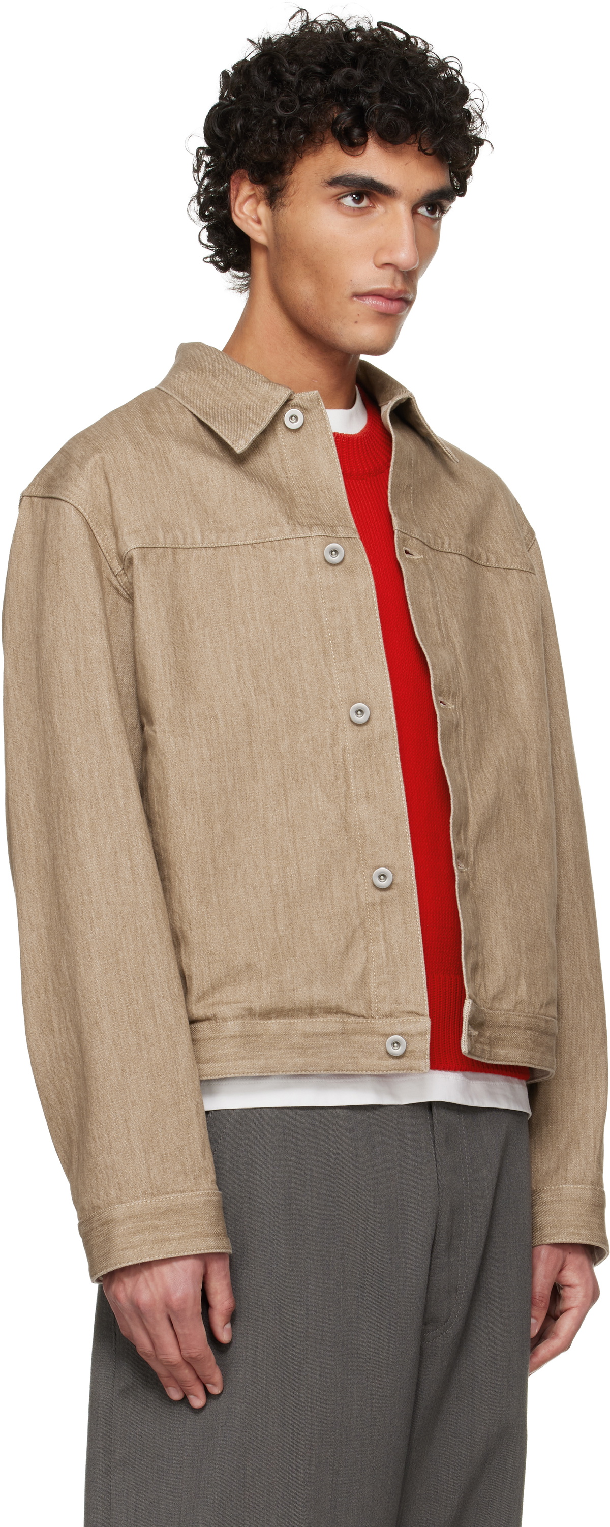 Jil Sander Beige Blouson Jacket Jil Sander