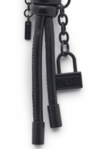 Diesel Metal keyring/charm with Diesel padlock detail - Charms and Keyrings Mens in Black