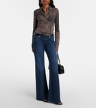7 For All Mankind Low-rise flared jeans