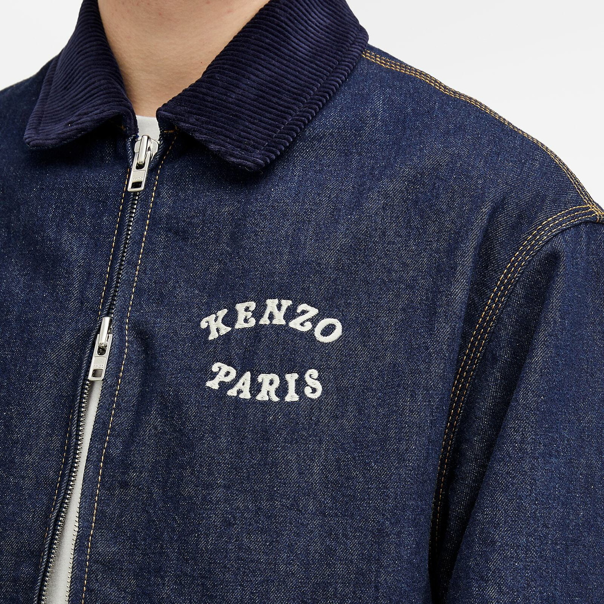 Kenzo Men's Verdy Collection Padded Workwear Jacket in Blue Kenzo