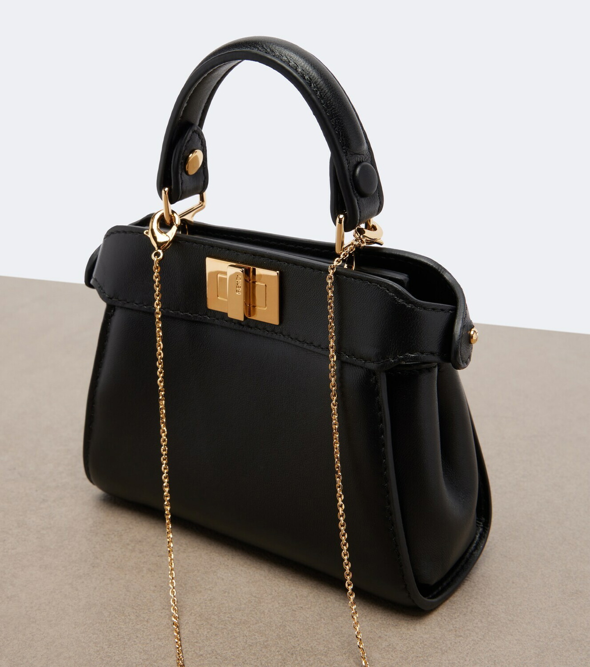 Fendi Peekaboo® Mini leather top-handle bag