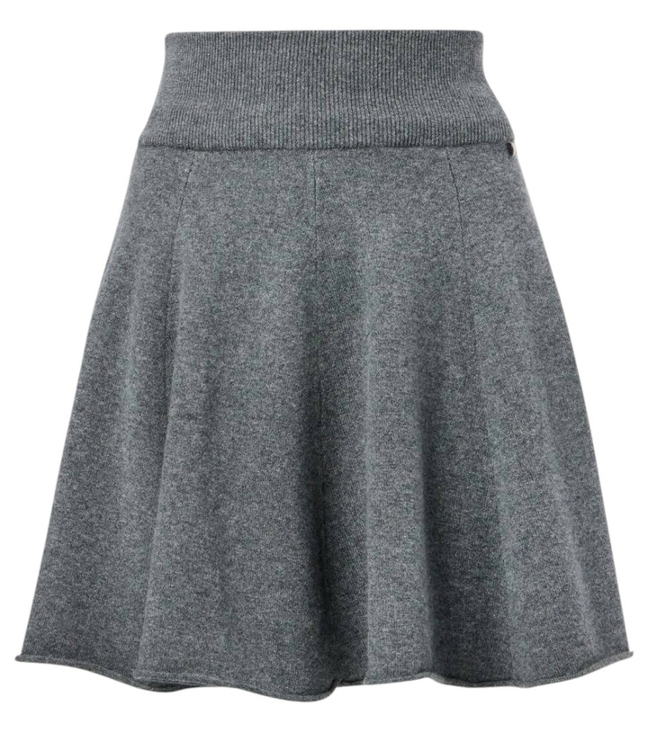 Photo: Extreme Cashmere N°379 Girl cashmere-blend miniskirt