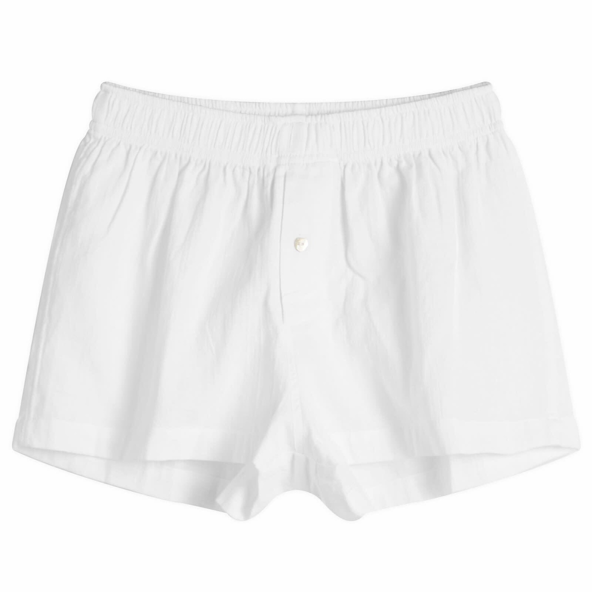 Fruity Booty Women's Poplin Boxers in White