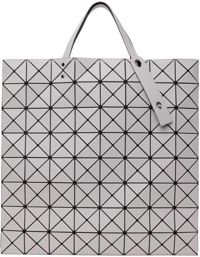 BAO BAO ISSEY MIYAKE Gray Lucent Matte Tote Bao Bao Issey Miyake