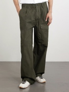 C.P. Company - Straight-Leg Logo-Appliquéd Cotton Reps Cargo Trousers - Green