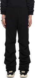 We11done Black Wrinkled Straight Jogger Sweatpants